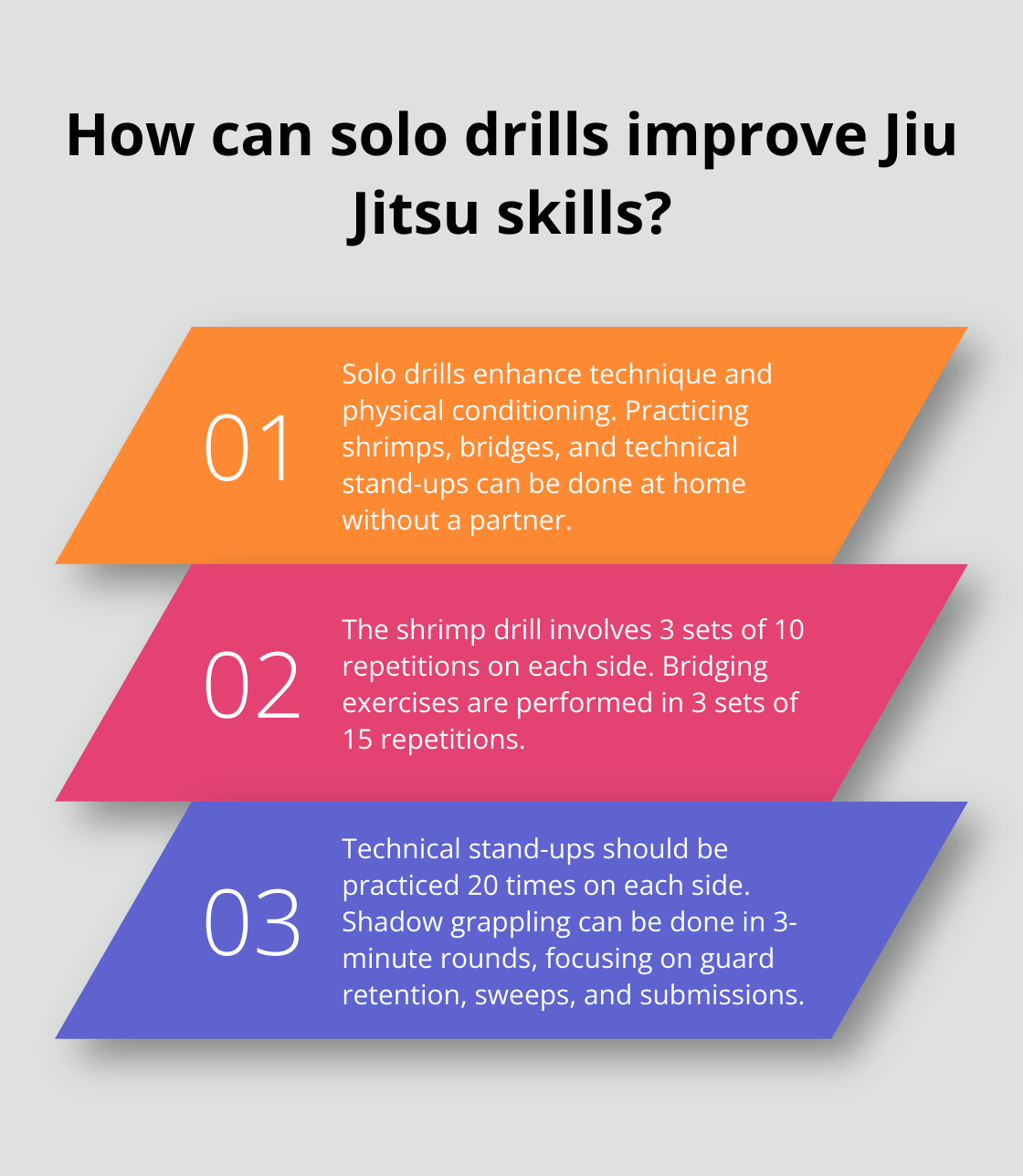 Infographic: How can solo drills improve Jiu Jitsu skills?