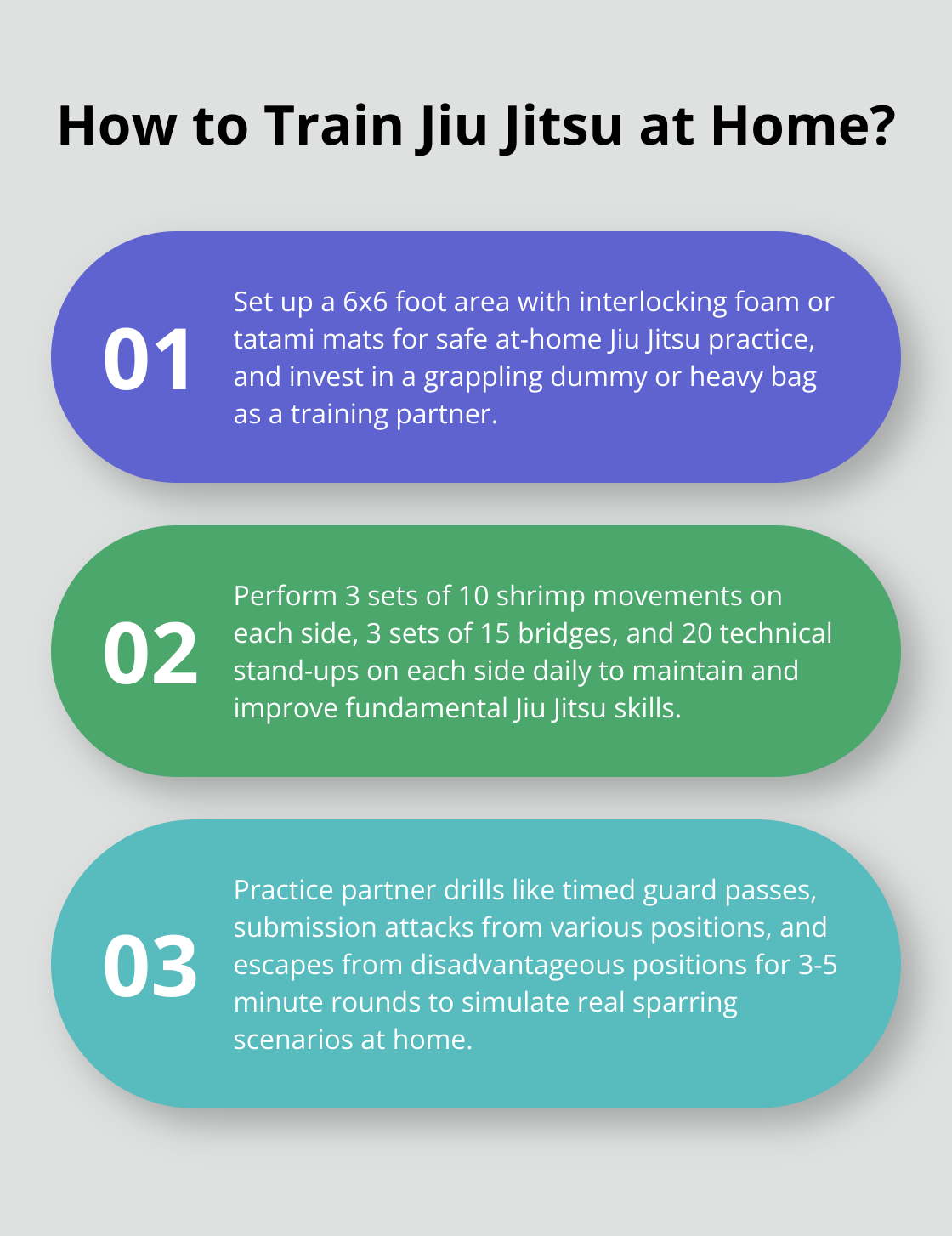 Infographic: How to Train Jiu Jitsu at Home? - at home jiu jitsu training