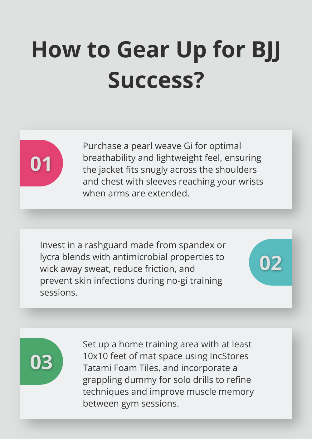 Infographic: How to Gear Up for BJJ Success?