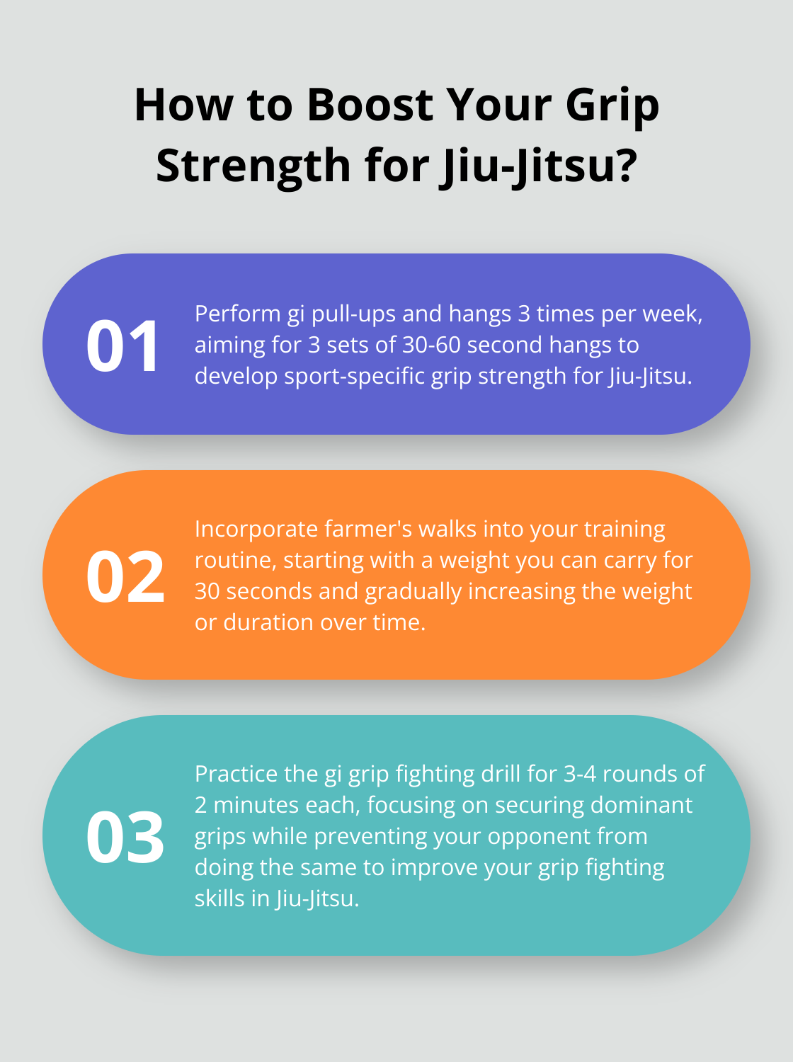 Infographic: How to Boost Your Grip Strength for Jiu-Jitsu?